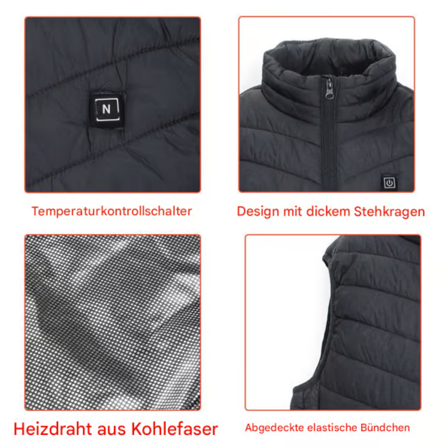 Wärmende beheizte Unisex-Weste 🔥