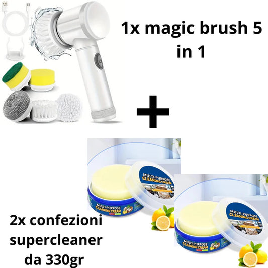 Kit pulizia magic brush + 2 confezioni superclean da 330gr