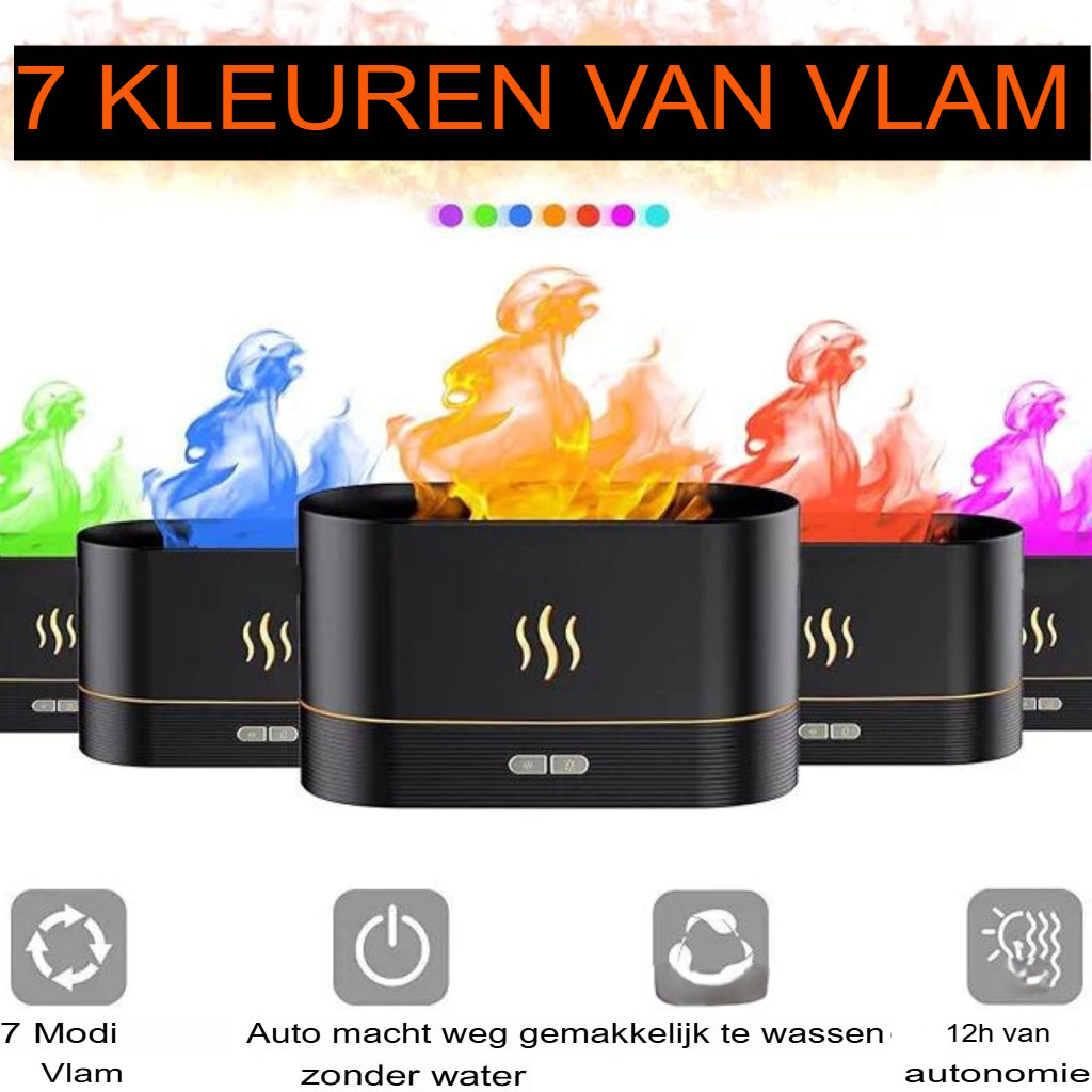 Etherische olieverspreider Flame™️ + 25 ml gratis olie